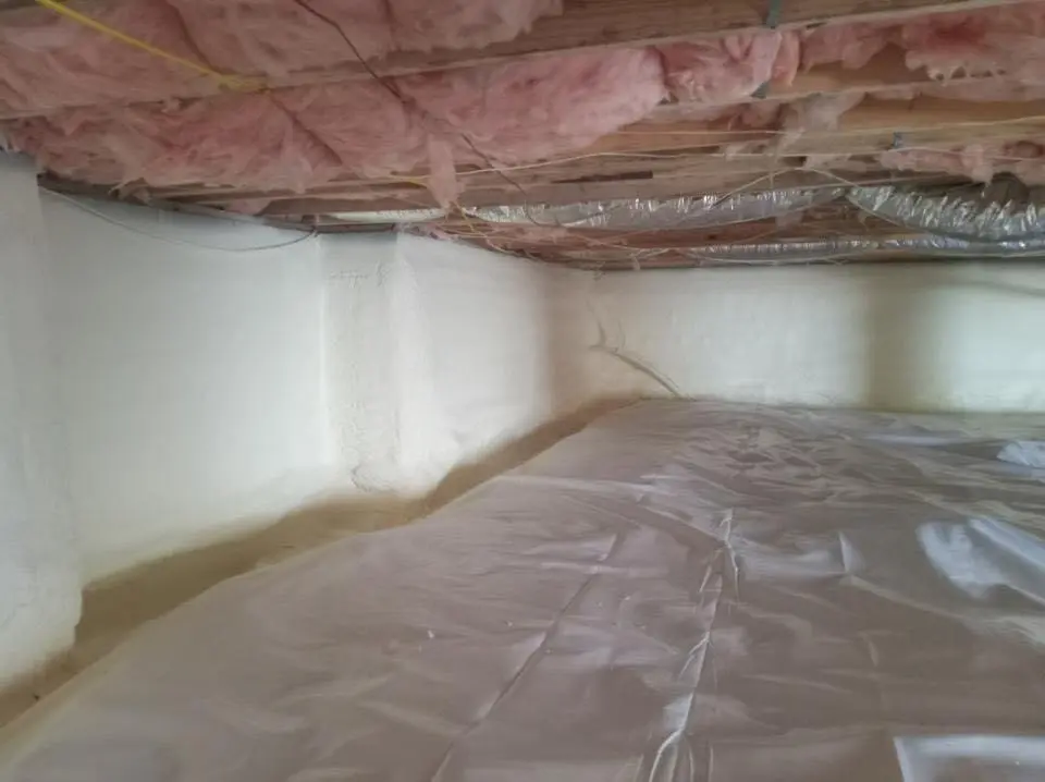 Crawl space encapsulation with closed-cell spray foam for Roof Waterproofing in Berkeley